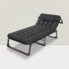 Lit Pliant de Camping Extérieur Robuste avec Matelas