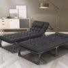 Lit Pliant de Camping Extérieur Robuste avec Matelas