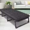 Lit Pliant de Camping Extérieur Robuste avec Matelas