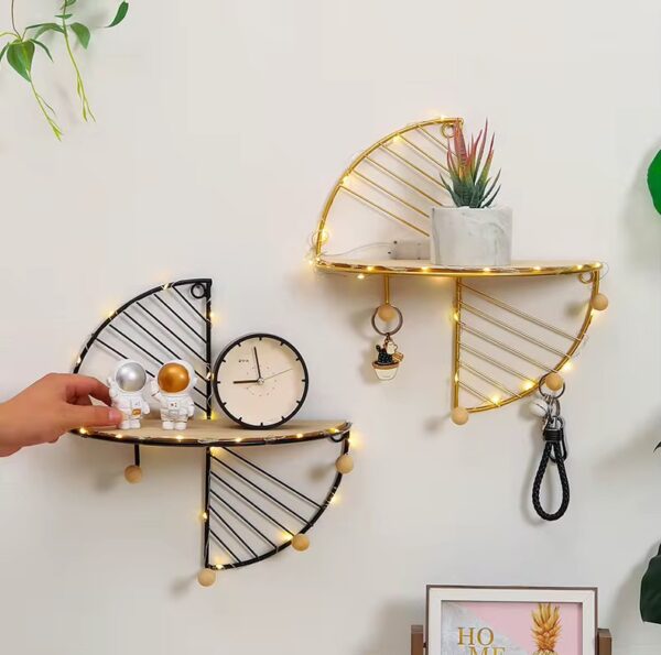 Déco Murale en Métal Or/Noir