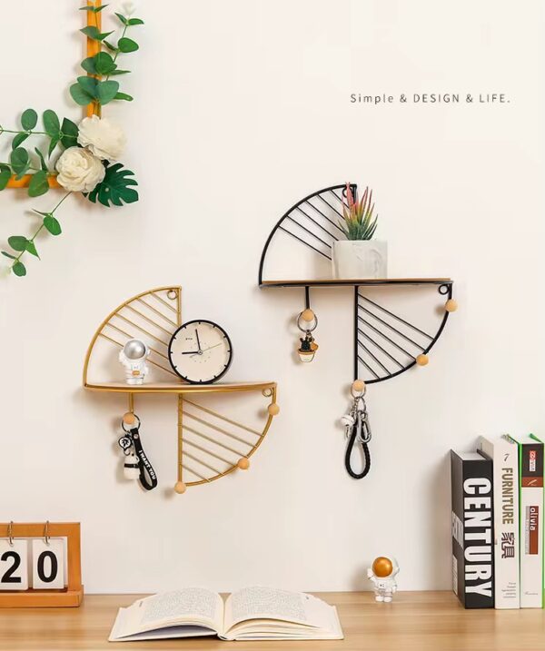 Déco Murale en Métal Or/Noir