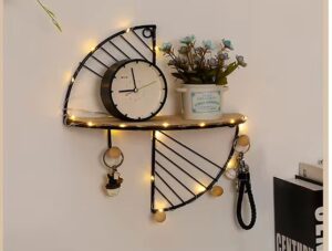 Déco Murale en Métal Or/Noir