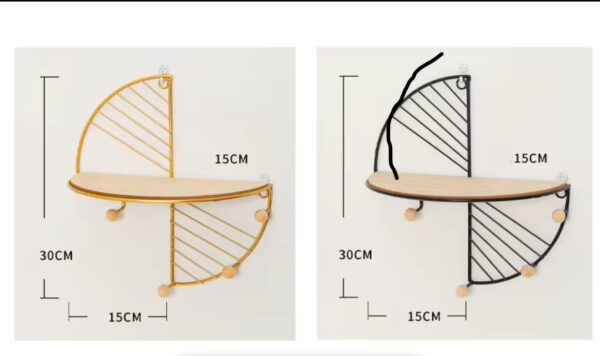 Déco Murale en Métal Or/Noir