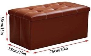 Pouf de Rangement 2 Places – Pliable & Élégant