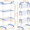 4 Séchoir à Linge Pliable 4 Niveaux
