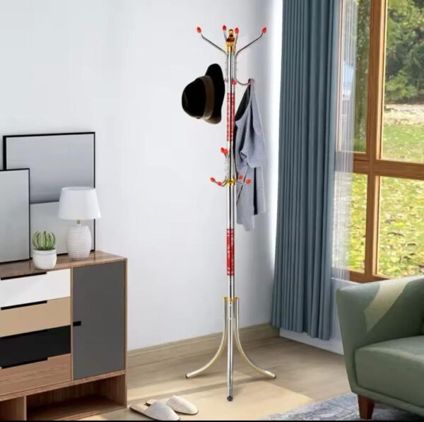 Porte-Manteau Inox Multi-Rangement